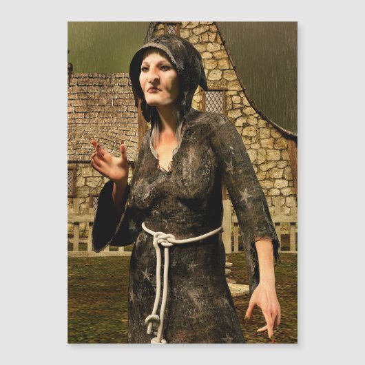 Fantasy Heks Middeleeuws Dorp Halloween (Voorkant)