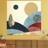 Fantasy Hills Landschap Canvas Afdruk (Insitu (Woonkamer))