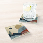 Fantasy Hills Landschap Glazen Onderzetter (Schuin)