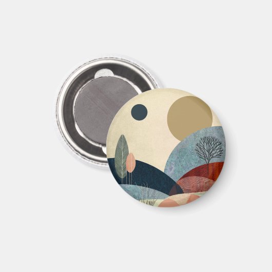 Fantasy Hills Landschap Magneet (Voorkant / Achterkant)