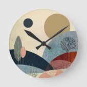 Fantasy Hills Landschap Ronde Klok (Voorkant)