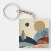 Fantasy Hills Landschap Sleutelhanger (voorkant)