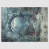 Fantasy Horror Dracula Kasteel Vampier Vleermuizen Tissuepapier (Voorkant)