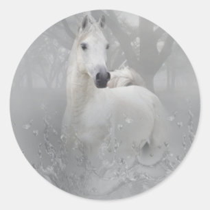 Fantasy Horse Ronde Sticker