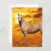 Fantasy Horses: Berg Briefkaart (Voorkant / Achterkant)