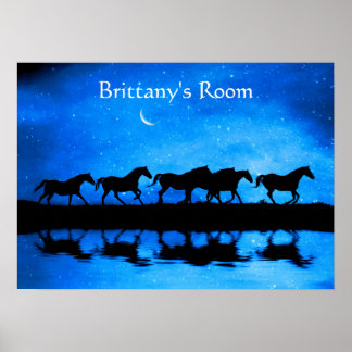 Fantasy Horses met Aanpassing Poster