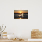 Fantasy Horses: Sunset Poster (Keuken)
