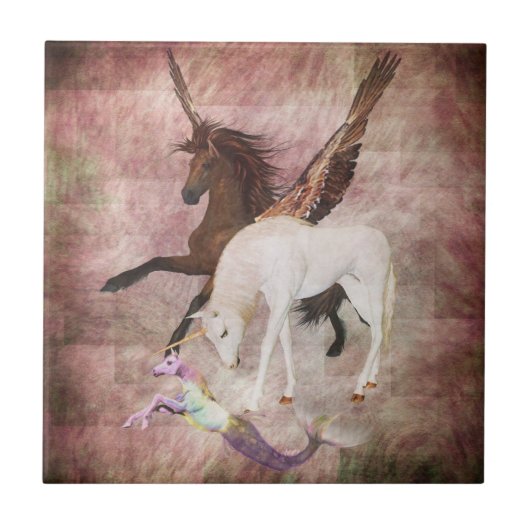 Fantasy Horses Tegeltje (Voorkant)