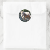 Fantasy Horses: Waterval Ronde Sticker (Tas)