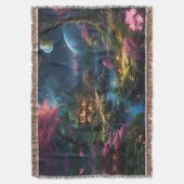 Fantasy Huis en Tuin Deken (Voorkant Verticaal)