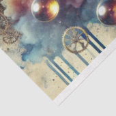 Fantasy Hummingbird Steampunk Landschap Decoupage Tissuepapier (Detail)