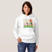 Fantasy Ice Cream Cone met Happy Running Boy Hoodie (Voorkant volledig)