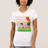 Fantasy Ice Cream Cone met Happy Running Boy T-shirt (Voorkant)
