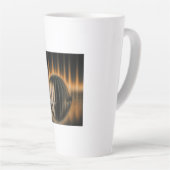 Fantasy Image Bronze Halfdome On Reflected Surface Latte Mok (Rechterhoek)