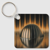 Fantasy Image Bronze Halfdome On Reflected Surface Sleutelhanger (Voorkant)