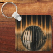 Fantasy Image Bronze Halfdome On Reflected Surface Sleutelhanger (Voorkant)