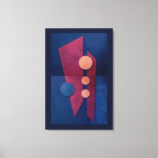 "Fantasy in G Major" Abstracte kunst Canvas Afdruk (Voorkant)