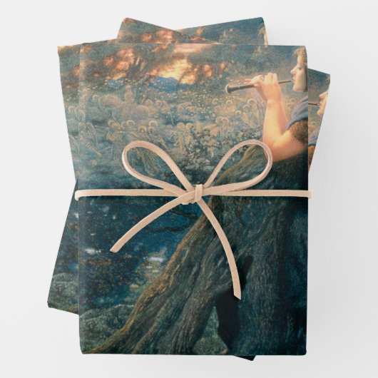 Fantasy in Twilight (door Edward Robert Hughes) Inpakpapier Vel (In situ)