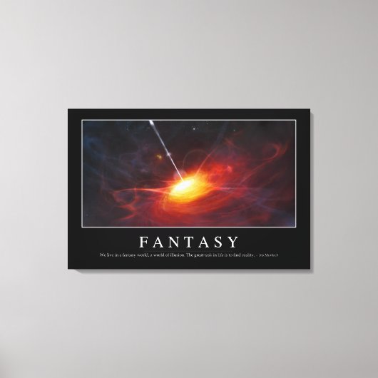 Fantasy: Inspirerend prijsopgave Canvas Afdruk (Voorkant)