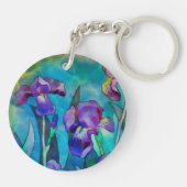 Fantasy Irises Sleutelhanger (Achterkant)