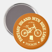 Fantasy Island MTB Loop (fietsen) Magneet (Voorkant / Achterkant)