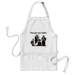 Fantasy Jazz Blues Musicians Music Art Apron Standaard Schort