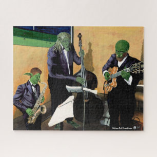 Fantasy Jazz Musicians Kunst Grote puzzel Legpuzzel
