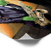 Fantasy Jazz Musicians Muziekkunst Poster (Hoek)