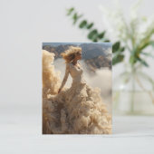 Fantasy jurk gemaakt van Clouds Mode fotografie Briefkaart (Staand voorkant)