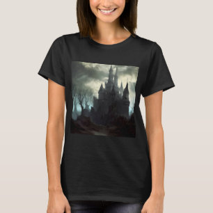 Fantasy Kasteel Beangstigend Landschap 2 T-shirt