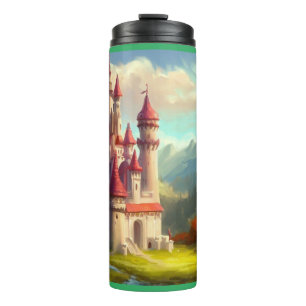 Fantasy Kasteel Gelukkig Landschap 1 Thermosbeker