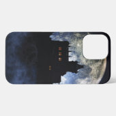 Fantasy kasteel in de nacht iPhone hoesje (Achterkant horizontaal)