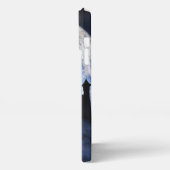 Fantasy kasteel in de nacht iPhone hoesje (Linkerkant)