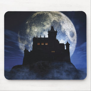 Fantasy kasteel in de nacht muismat