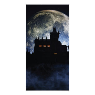 Fantasy kasteel in de nacht perfect poster
