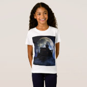Fantasy kasteel in de nacht t-shirt (Voorkant volledig)