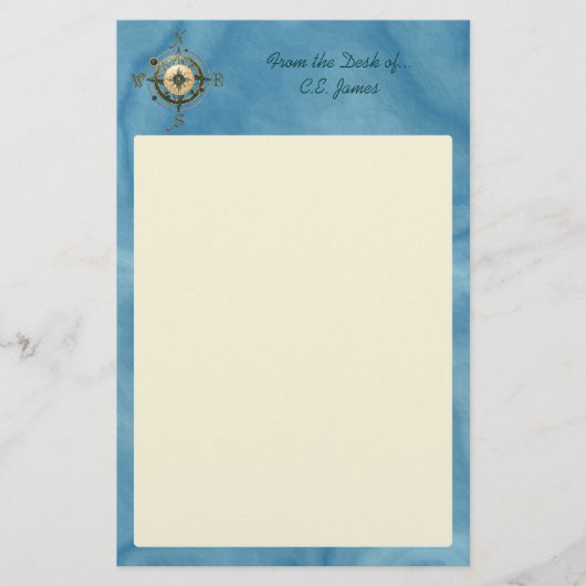 Fantasy (Keltisch) Compass Design Briefpapier (Voorkant)