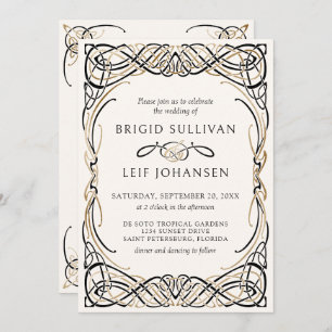 Fantasy Keltische middeleeuwse bruiloft Kaart