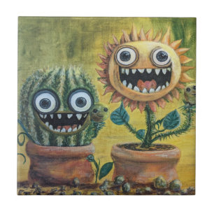 Fantasy keramische Tegel, klein (4,25 x 4,25 inch) Tegeltje