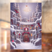 Fantasy-kerstvensterkoeling Raamsticker (Vel 2)