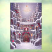 Fantasy-kerstvensterkoeling Raamsticker (Vel 3)