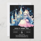 Fantasy Kleine Prinses Verjaardag Kaart (Voorkant)