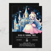 Fantasy Kleine Prinses Verjaardag Kaart (Voorkant / Achterkant)