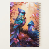 Fantasy kleurrijke vogel planner (Achterkant)