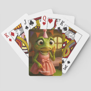 Fantasy Knuffel Kikker Meisje Feestje Pokerkaarten