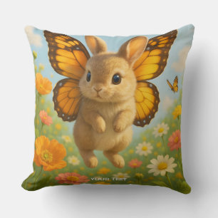 Fantasy Knuffel Konijn Bloemen Vleugels Kussen