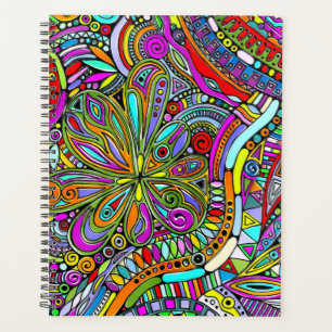 Fantasy Kunst Schetsen - Abstracte Bloemen 1 Planner