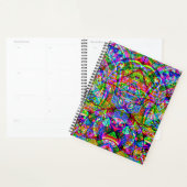 Fantasy-kunst schetsen - Abstracte Neon Shift 3 Planner (Display)