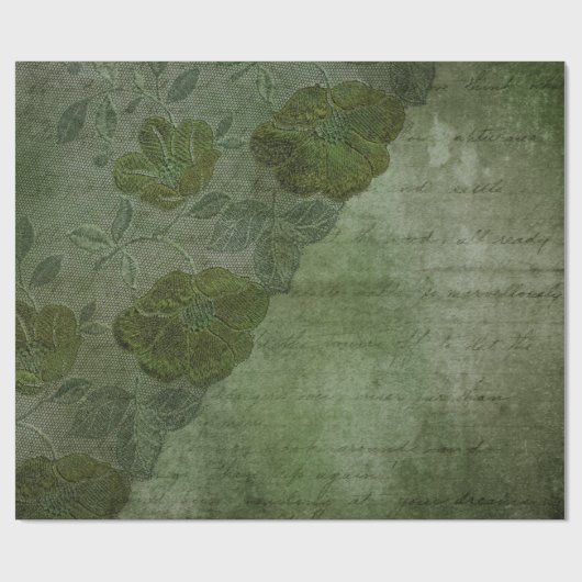  Fantasy Lace en Typografie Cadeaupapier (Vlak)