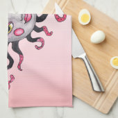  Fantasy Lady Grey Face Pink Lips Cheeks Theedoek (Quarter Fold)